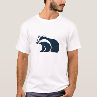 Badger Niedliche Minimalistische Silhouette Natur T-Shirt