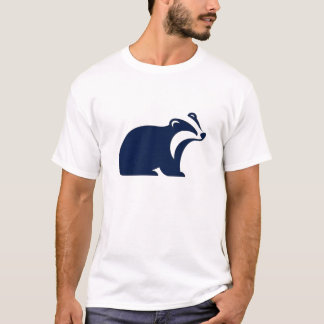 Badger Niedliche Minimalistische Silhouette Natur T-Shirt