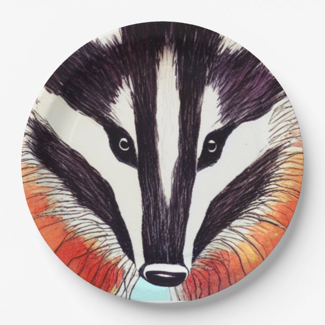 Badger Pappteller (Vorderseite)
