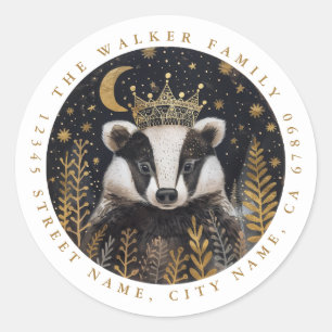 Badger Round Stickers