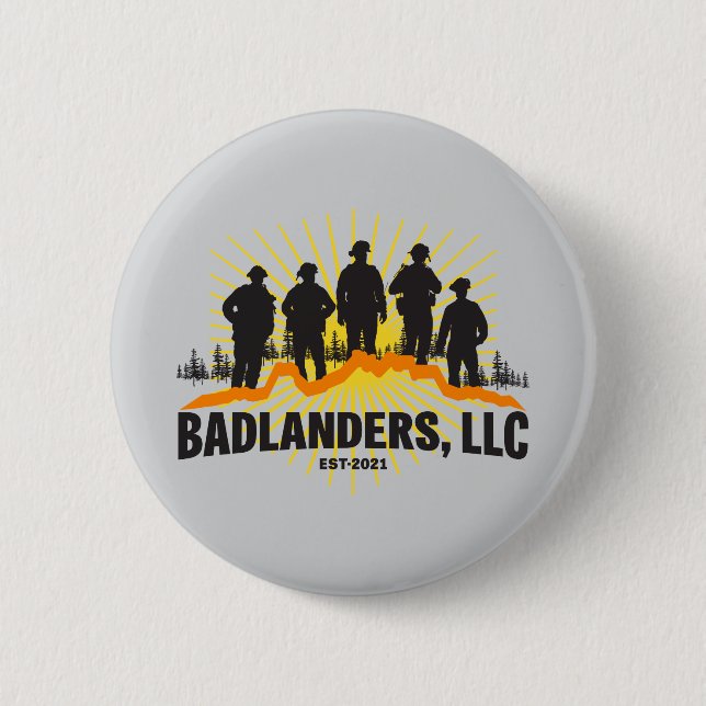 Badlanders LLC Button (Vorderseite)