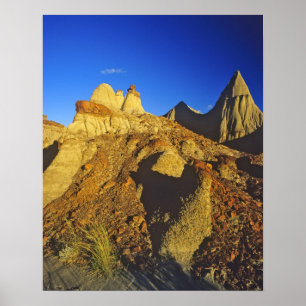 Badlands-Formationen im Dinosaur Provincial Park 6 Poster