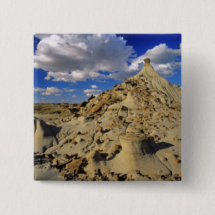 Badlands im Dinosaur Provincial Park in Alberta, 3 Button