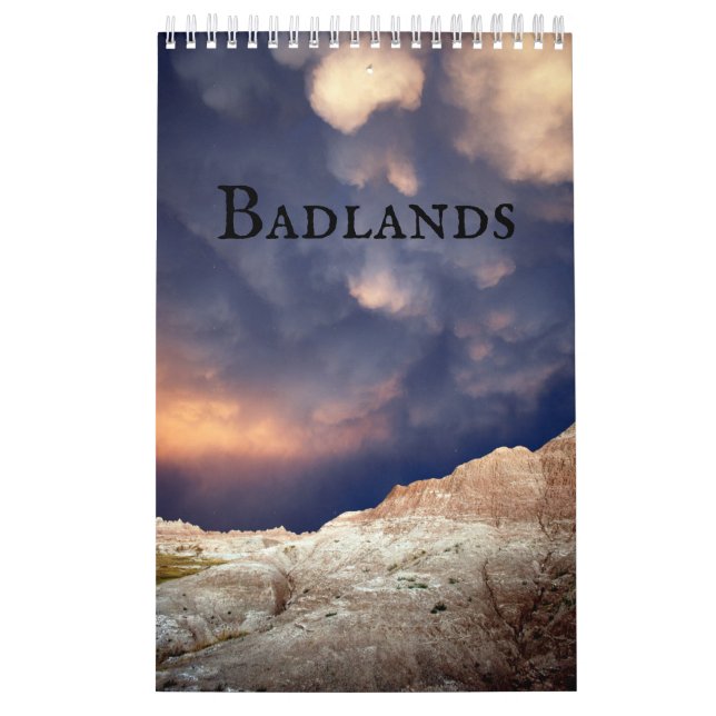 Badlands in Süddakota Kalender (Titelbild)