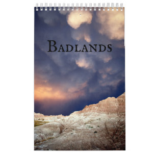 Badlands in Süddakota Kalender