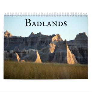 Badlands in Süddakota Kalender