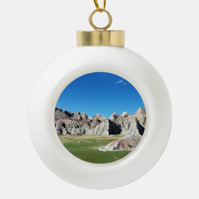 Badlands Keramik Kugel-Ornament (Vorderseite)