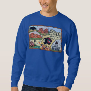 Badlands Mt Rushmore Black Hills South Dakota Kart Sweatshirt
