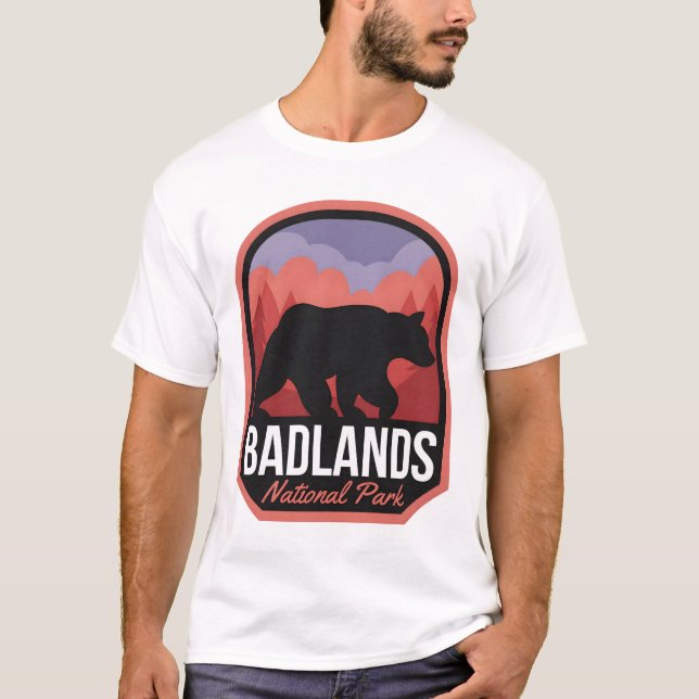 Badlands National Park Bear T-Shirt (Vorderseite)