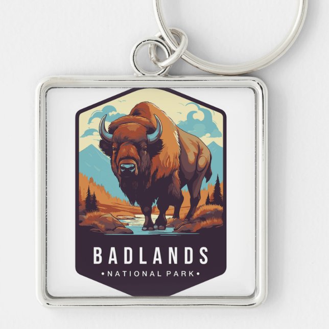 Badlands national park Key chain Schlüsselanhänger (Vorne)