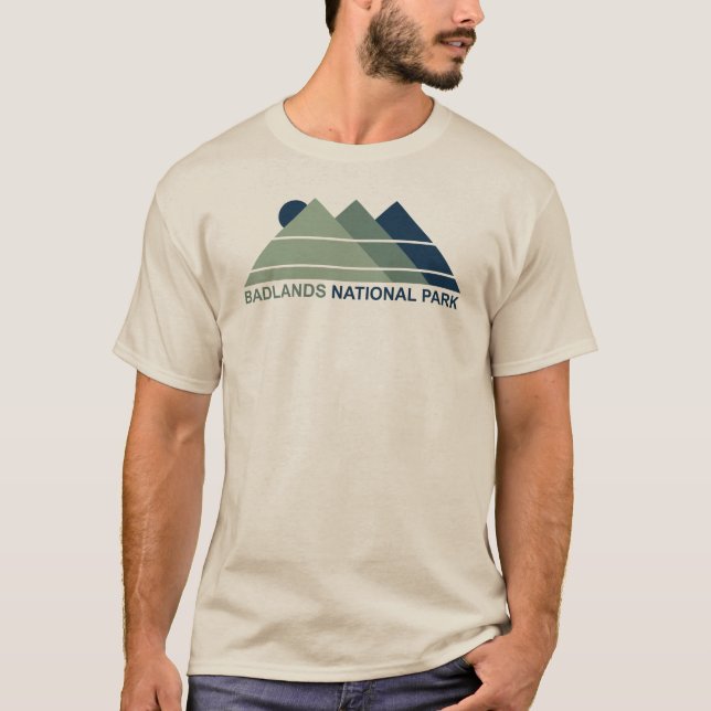 Badlands National Park Mountain Sun T-Shirt (Vorderseite)