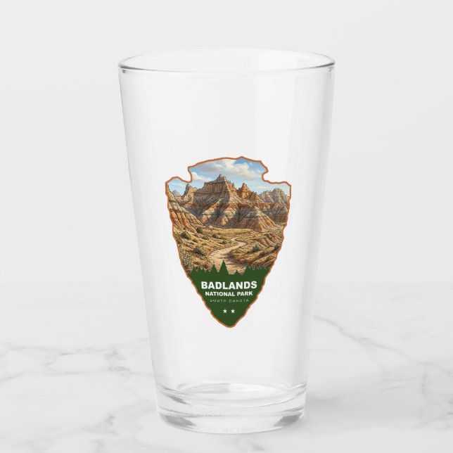 Badlands National Park Pfeilspitze Glas (Vorderseite)