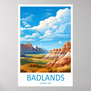 Badlands National Park Reise Druck Wand Kunst