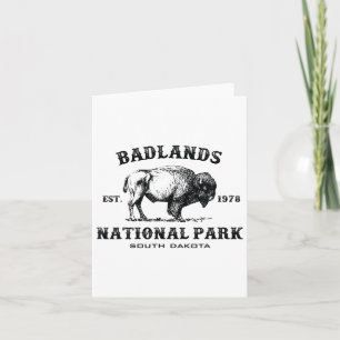 Badlands National Park South Dakota American Bison Karte