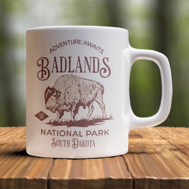 Badlands National Park South Dakota Funny Travel Kaffeetasse (Von Creator hochgeladen)