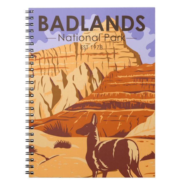 Badlands National Park South Dakota Notizblock (Vorderseite)