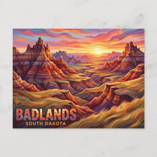 Badlands National Park South Dakota Postkarte