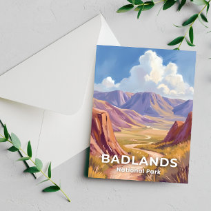 Badlands National Park South Dakota Reise Karte