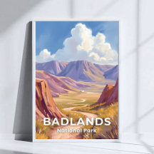 Badlands National Park South Dakota Reise Kunst
