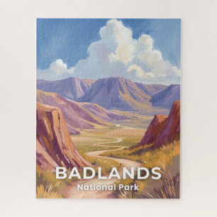Badlands National Park South Dakota Reise Kunst Puzzle