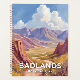 Badlands National Park South Dakota Travel Art Planer