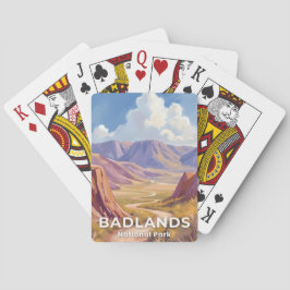Badlands National Park South Dakota Travel Art Spielkarten