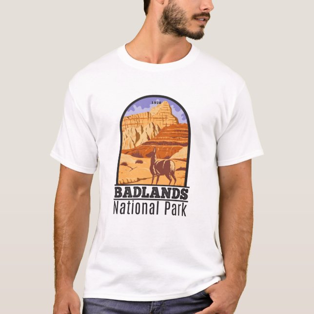 Badlands National Park South Dakota Vintag T-Shirt (Vorderseite)