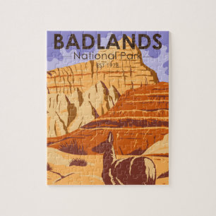 Badlands National Park South Dakota Vintage auf De Puzzle