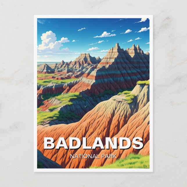 Badlands National Park Souvenir Postkarte (Vorderseite)