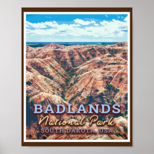 BADLANDS NATIONAL PARK - SÜDDAKOTA USA POSTER