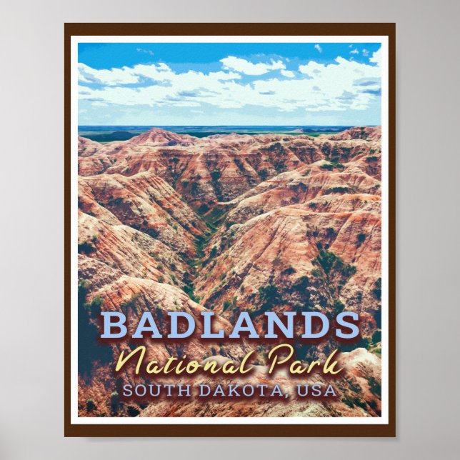 BADLANDS NATIONAL PARK - SÜDDAKOTA USA POSTER (Vorne)