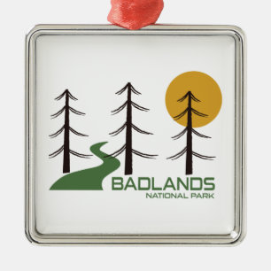 Badlands National Park Trail Ornament Aus Metall