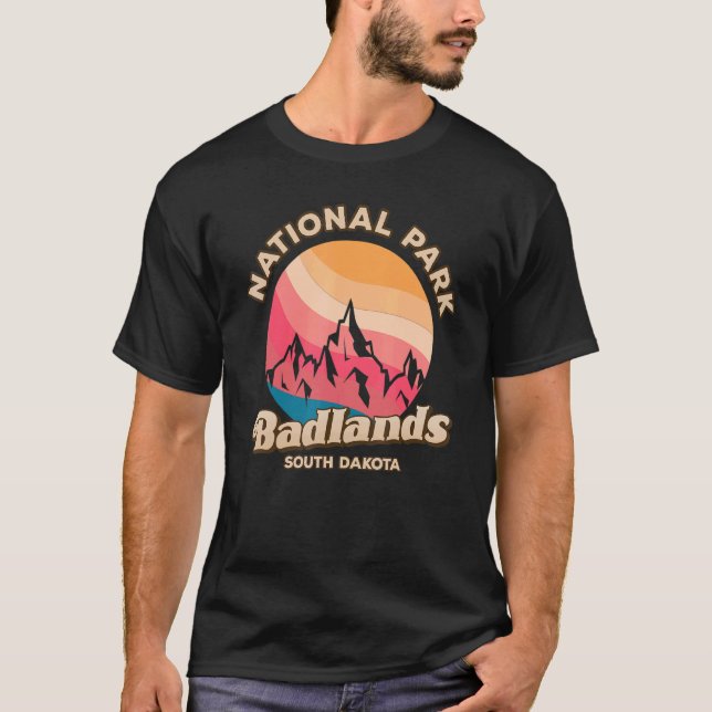 Badlands National Park USA Design T-Shirt (Vorderseite)