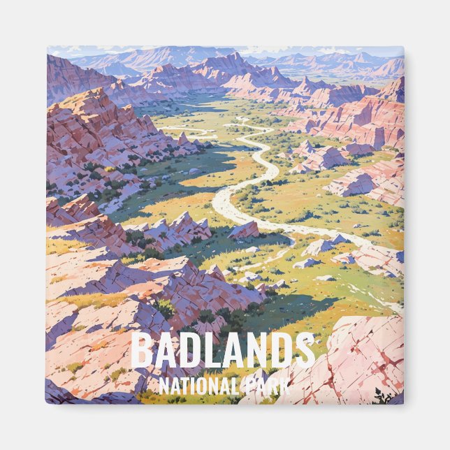 Badlands National Park, USA Magnet (Vorne)