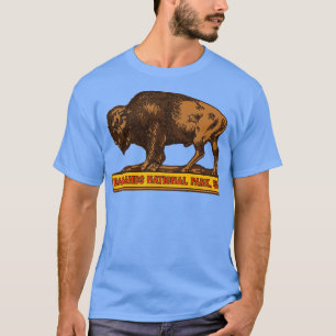 Badlands National Park Vintage Büffel Souvenir T-Shirt