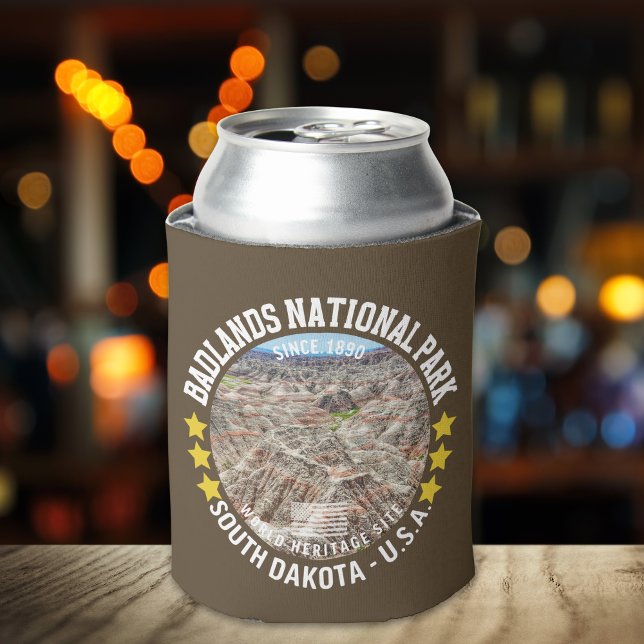 Badlands National Park Vintage Landscape Dosenkühler (Von Creator hochgeladen)
