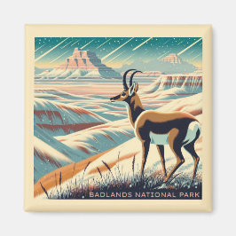 Badlands National Park Winter Souvenir Geschenk Magnet