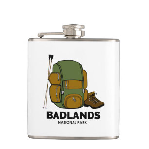 Badlands-Nationalpark-Backpacker Flachmann
