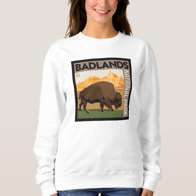 Badlands-Nationalpark | Buffalo Sweatshirt (Vorderseite)