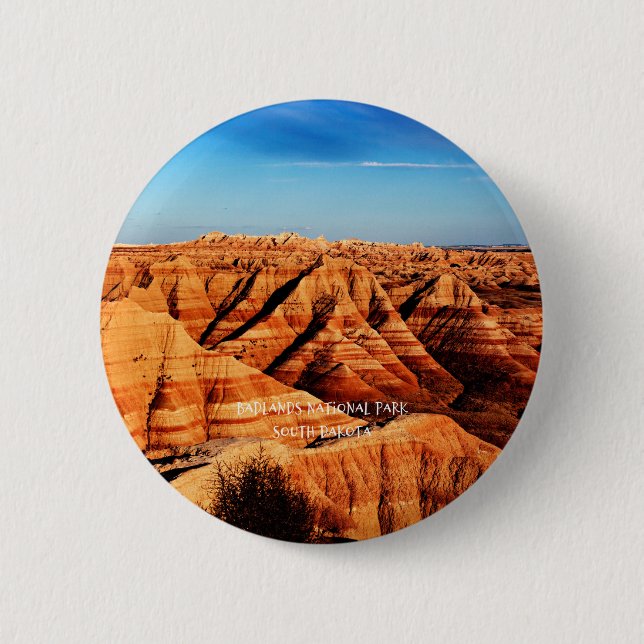 Badlands-Nationalpark Button (Vorderseite)