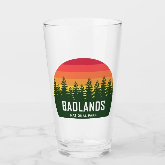 Badlands-Nationalpark Glas (Vorderseite)