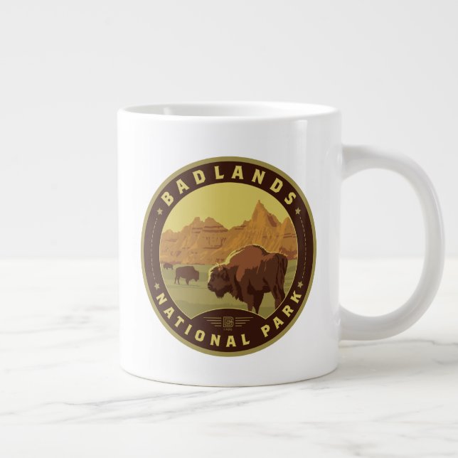 Badlands-Nationalpark Jumbo-Tasse (Rechts)