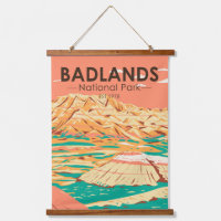 Badlands Nationalpark Landschaft Vintag
