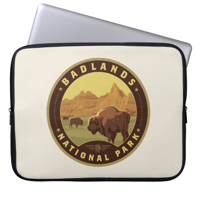 Badlands-Nationalpark Laptopschutzhülle (Vorderseite)