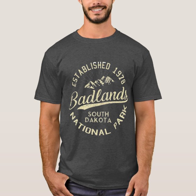 Badlands Nationalpark Locarno Vintag T-Shirt (Vorderseite)