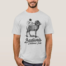 Badlands-Nationalpark mit Bighorn Sheep T-Shirt