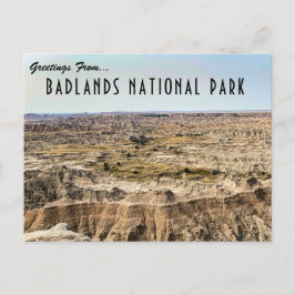 Badlands Nationalpark Postcard Postkarte