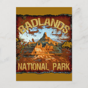 Badlands-Nationalpark Postkarte