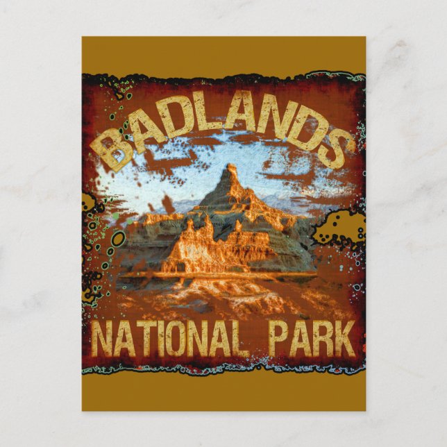 Badlands-Nationalpark Postkarte (Vorderseite)