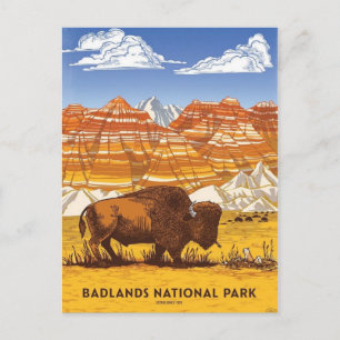 Badlands Nationalpark Postkarte